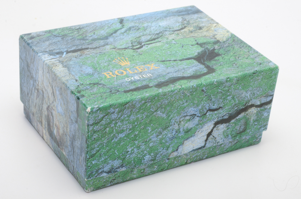 Vintage Rolex Date 18K Yellow Gold Bezel Watch with Box