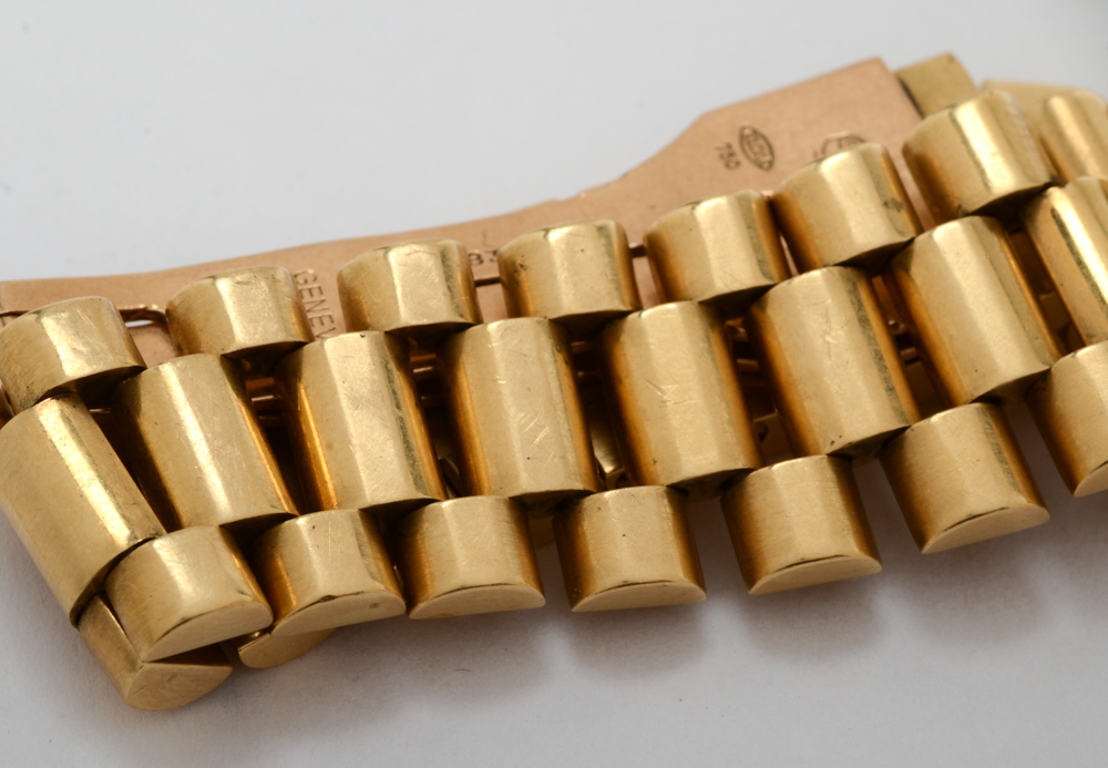 Vintage Rolex Day-Date President 18K Yellow Gold Diamond Bezel Watch