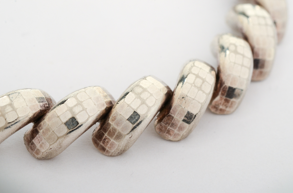 Sterling Silver Curb Linked Bracelet