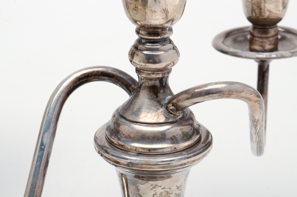 Preisner Weighted Sterling Silver Candelabras