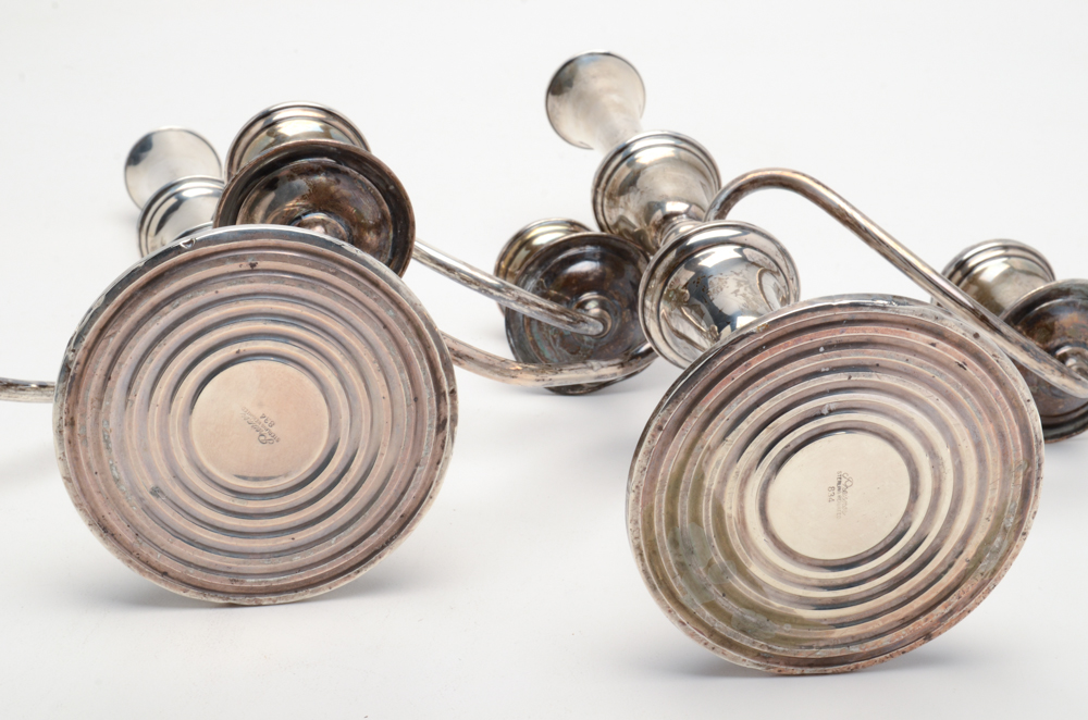 Preisner Weighted Sterling Silver Candelabras