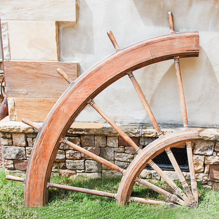 Vintage Ship's Wheel Section