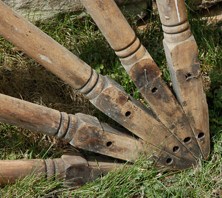 Vintage Ship's Wheel Section