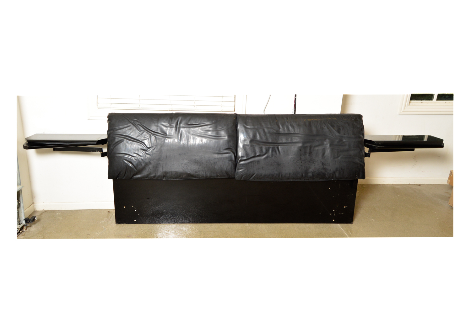 Contemporary King Sized Bed Frame and Cabinets