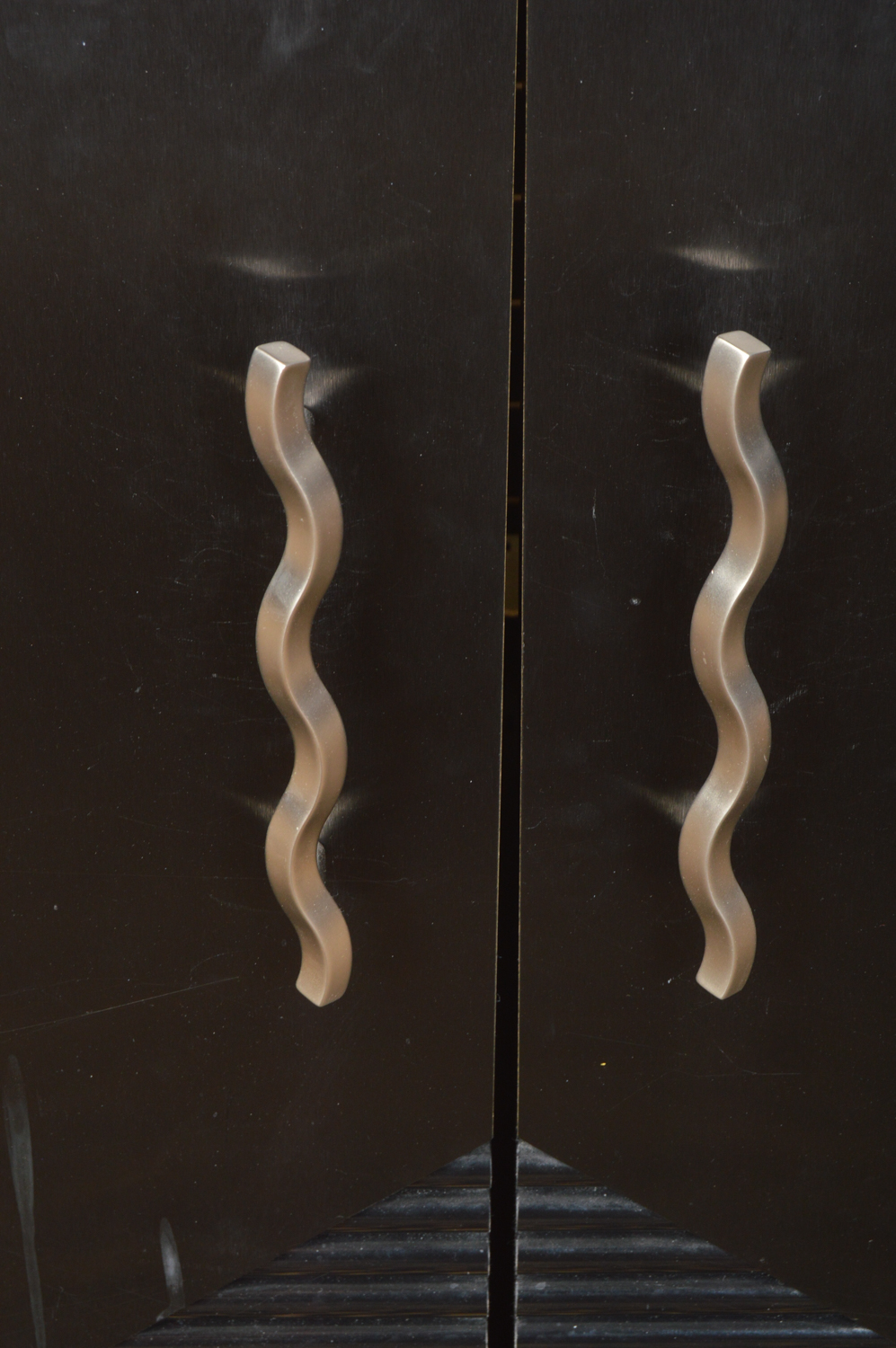 Contemporary King Sized Bed Frame and Cabinets