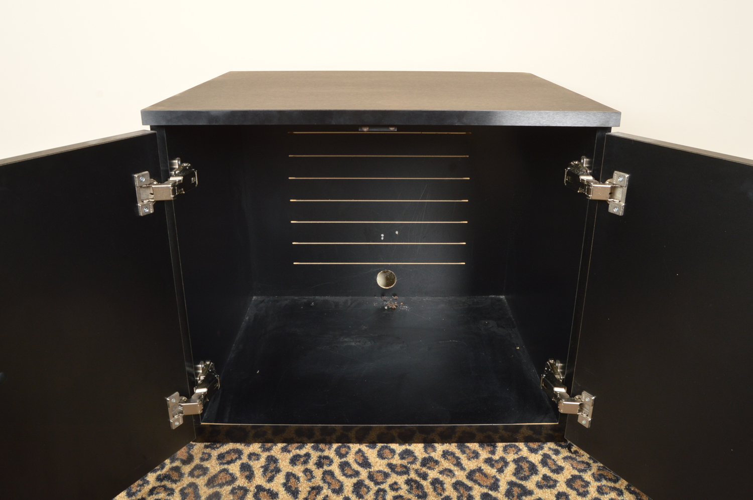 Contemporary King Sized Bed Frame and Cabinets