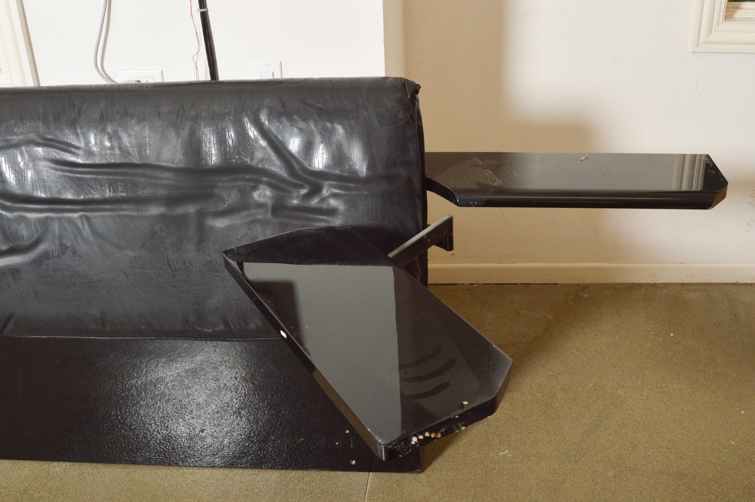 Contemporary King Sized Bed Frame and Cabinets