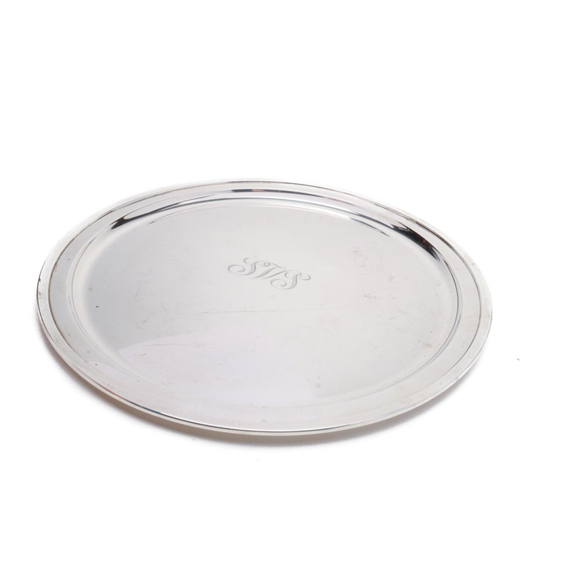Tiffany & Company Sterling Silver Round Serving Tray