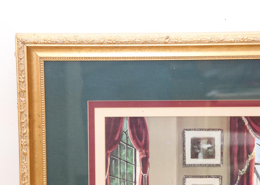 After Bobby Sikes Limited Edition Signed Offset Lithograph "Piano Room"