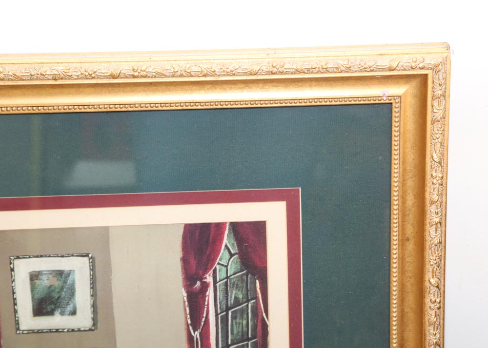 After Bobby Sikes Limited Edition Signed Offset Lithograph "Piano Room"