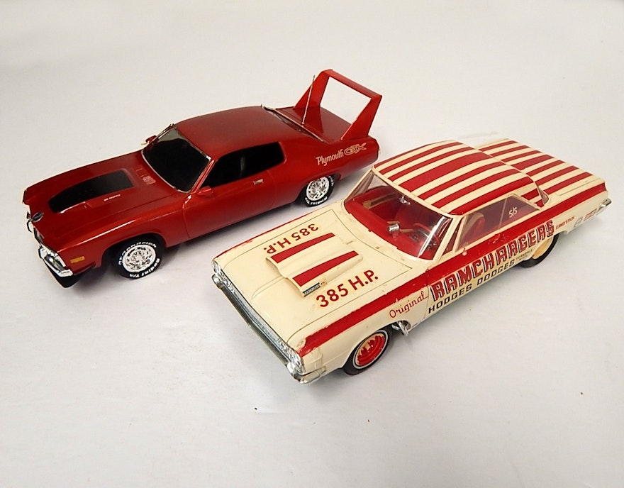 Two 1960s Hand Painted Model Cars