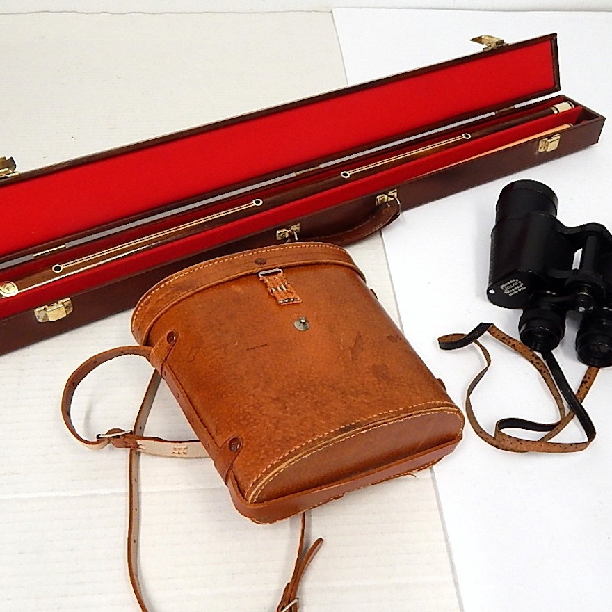 Stellar Binoculars and Billiards Cue Stick