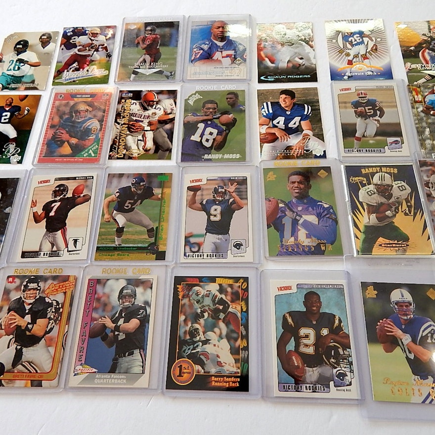 Rookie Football Star and Hall of Fame Card Lot