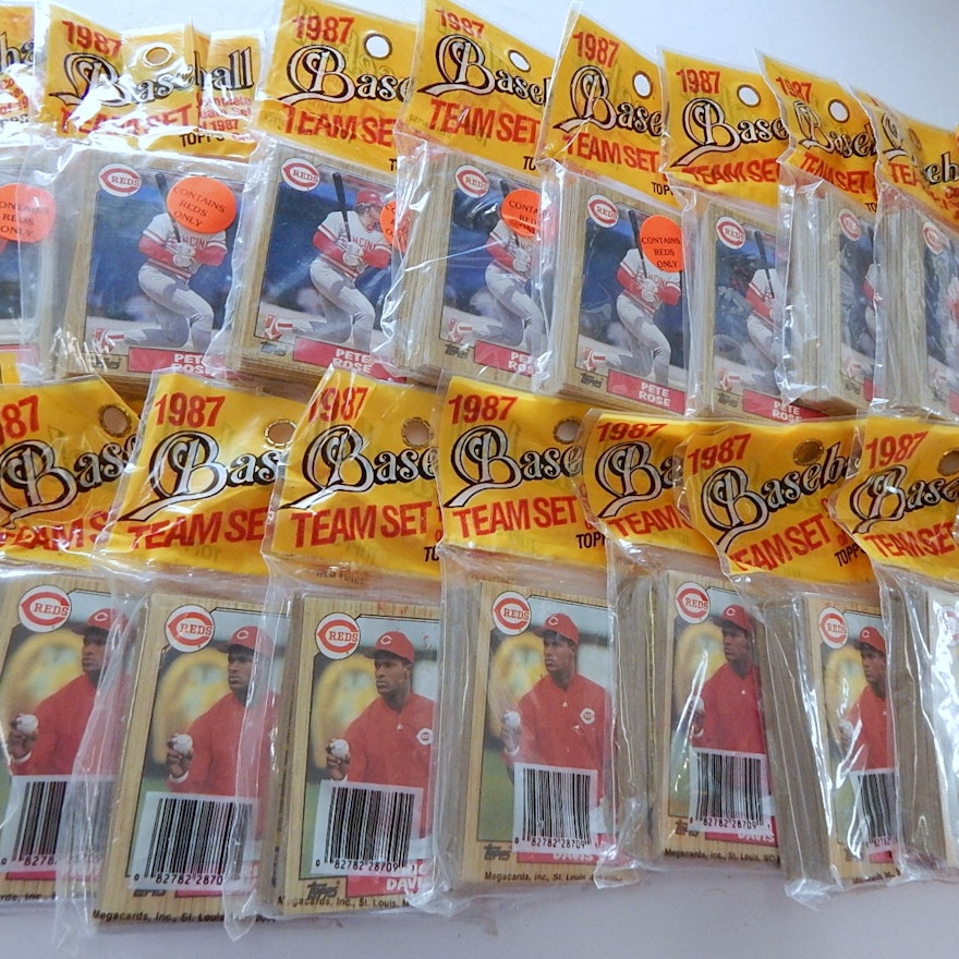 1987 Cincinnati Reds Topps Team Sets