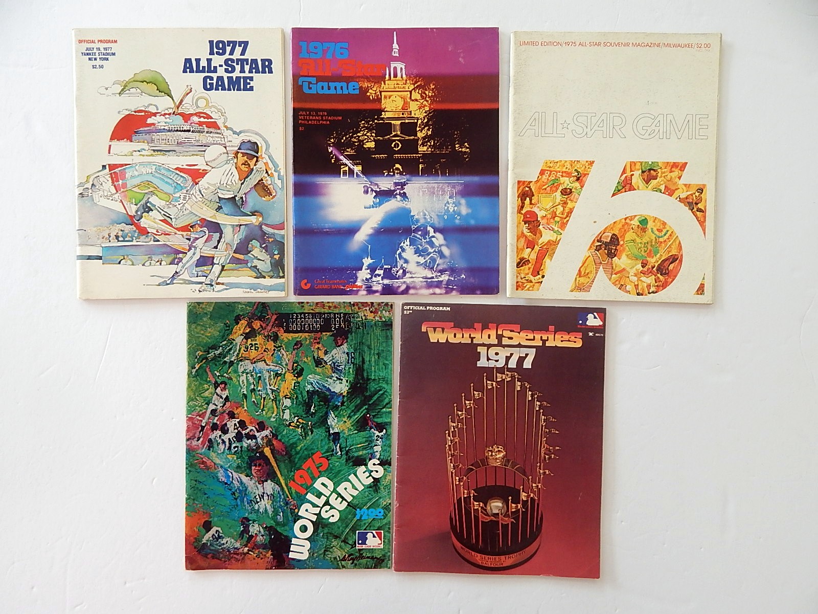 MLB All Star Game and World Series Programs