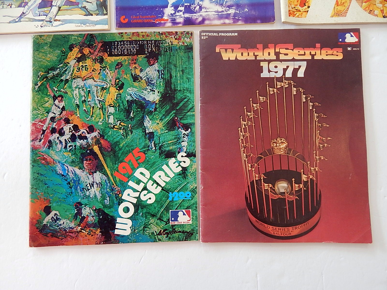 MLB All Star Game and World Series Programs