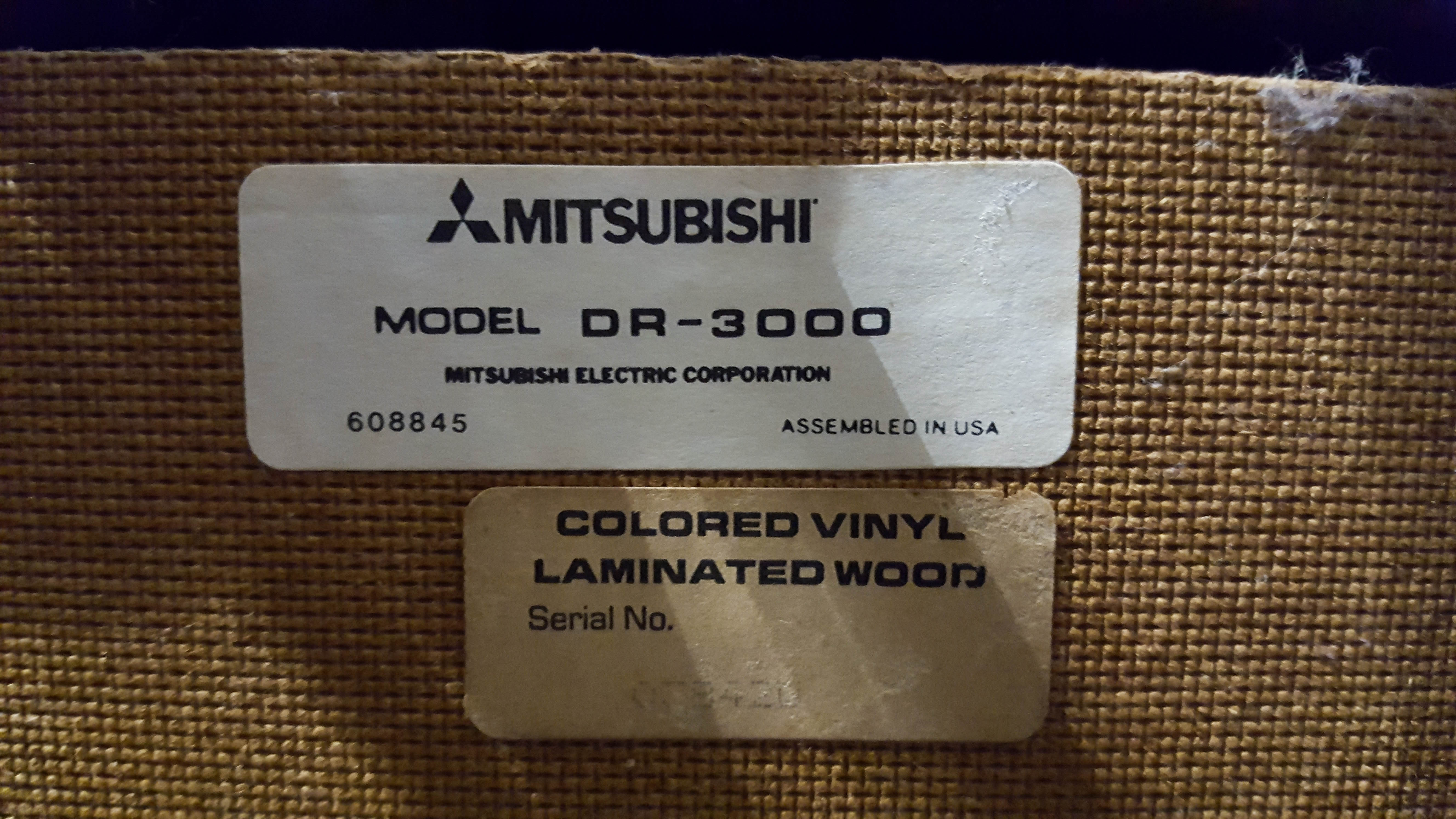Mitsubishi Stereo Components and Cabinet