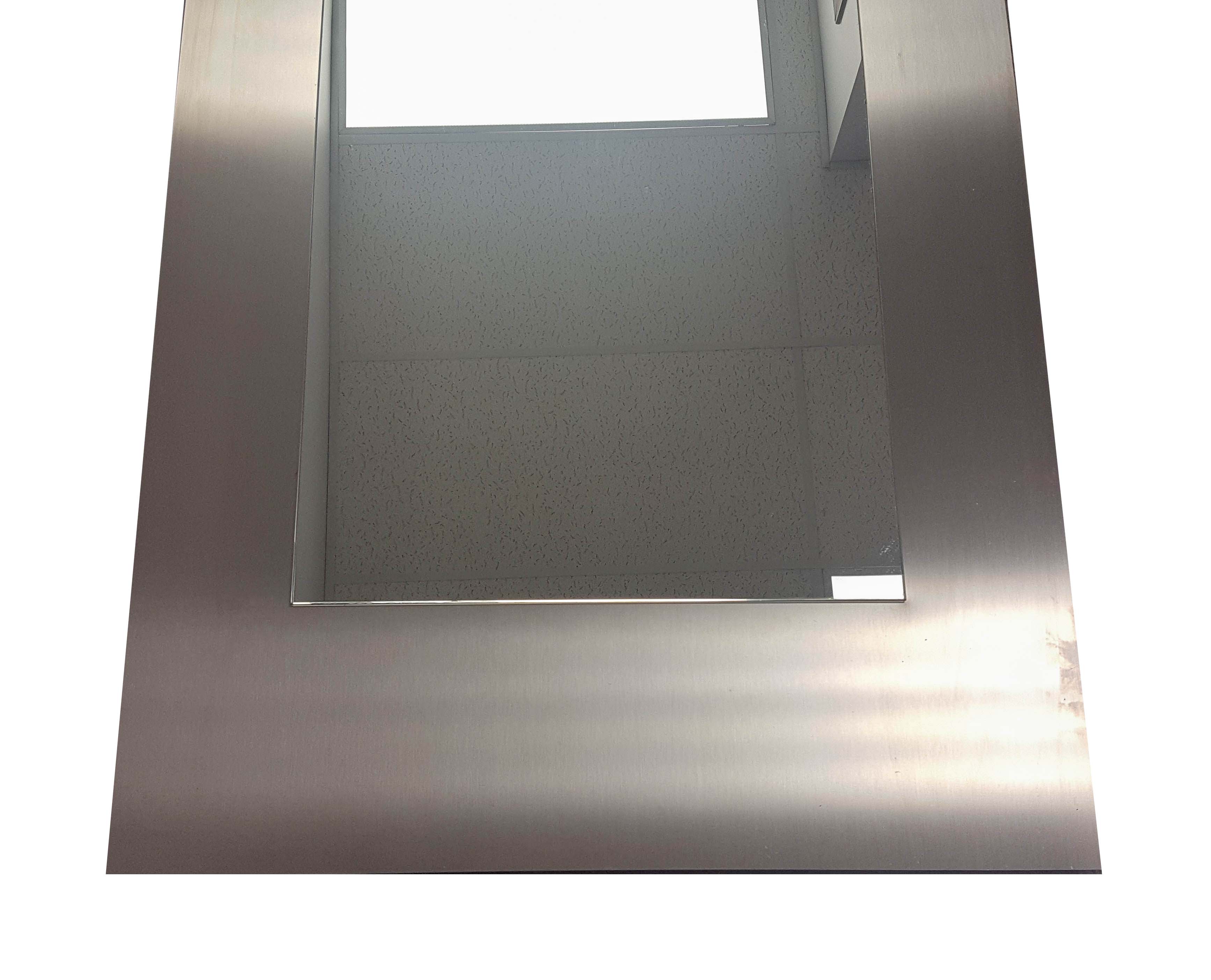 Stainless Steel Framed Wall Mirror