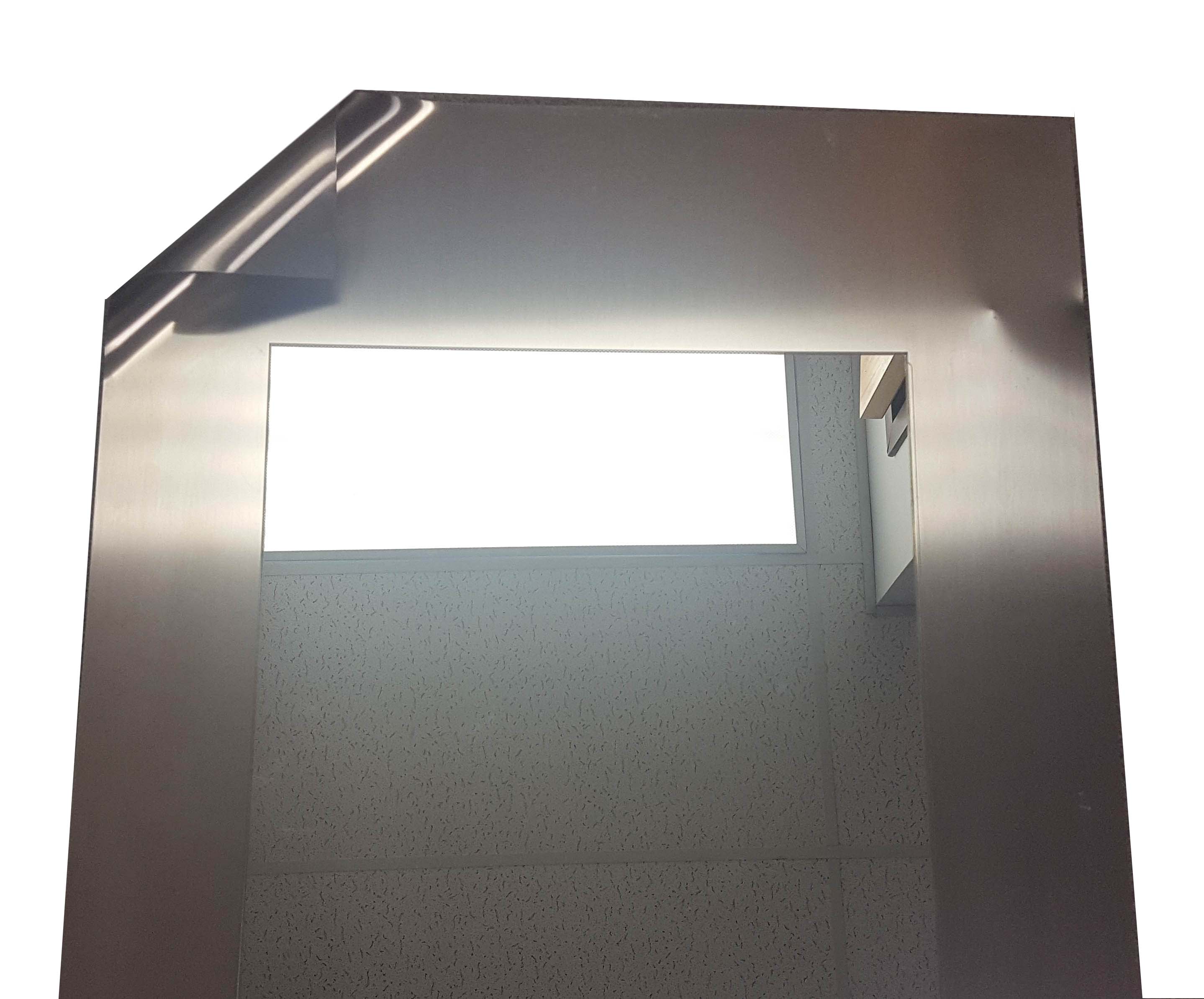 Stainless Steel Framed Wall Mirror