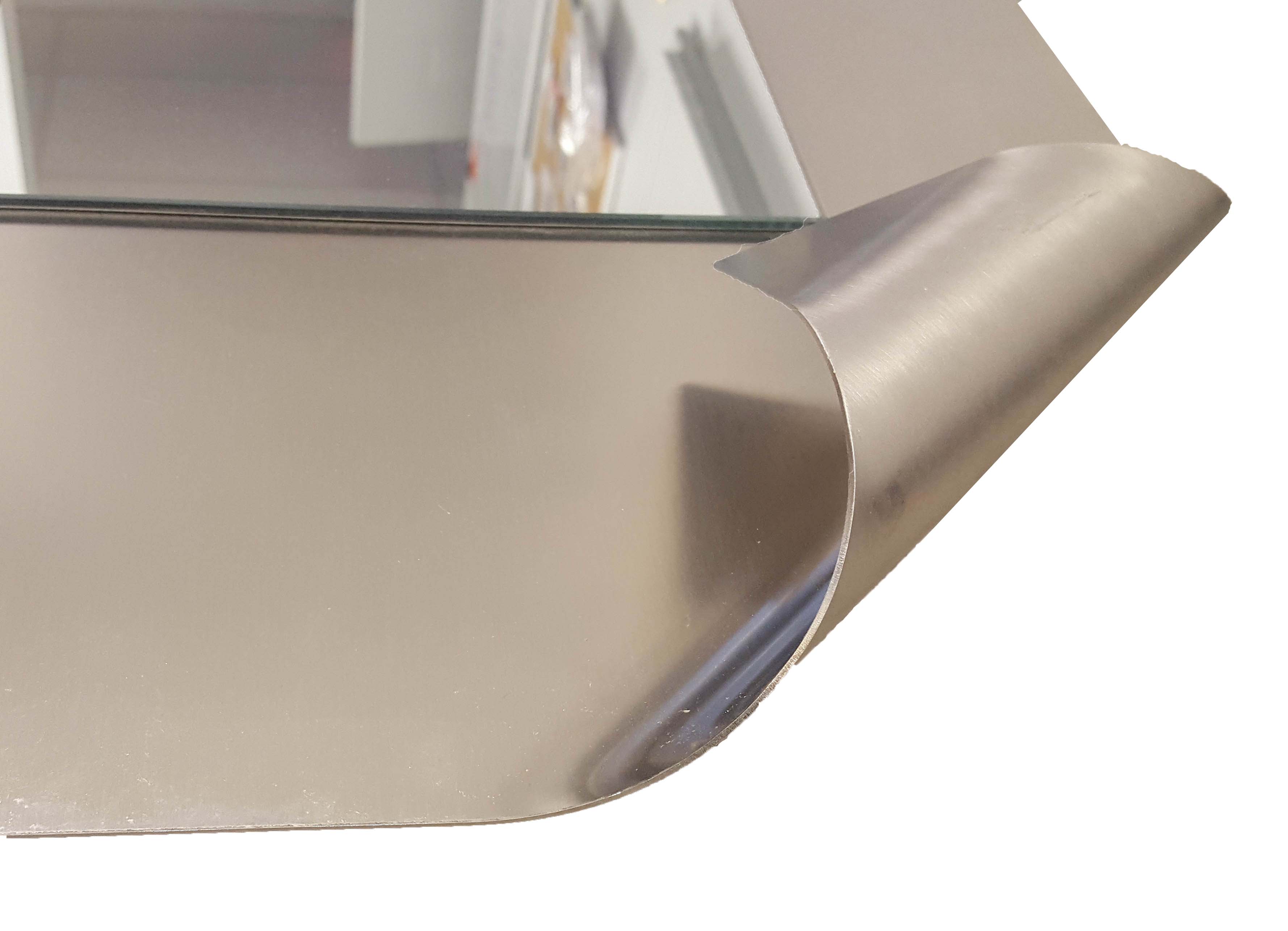 Stainless Steel Framed Wall Mirror