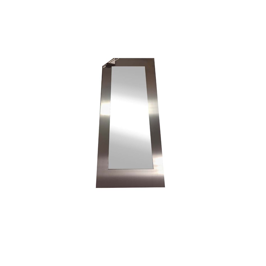 Stainless Steel Framed Wall Mirror