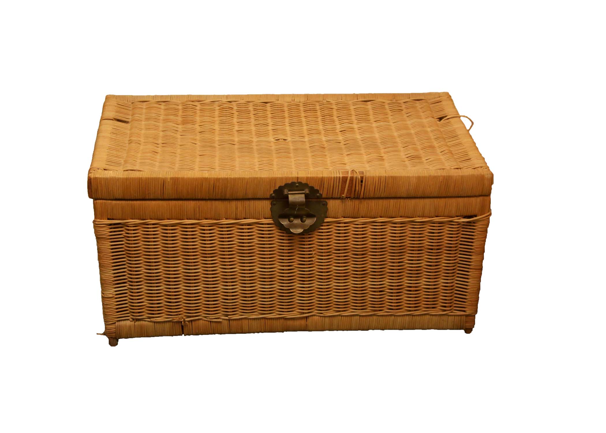 Vintage Wicker Storage Chest