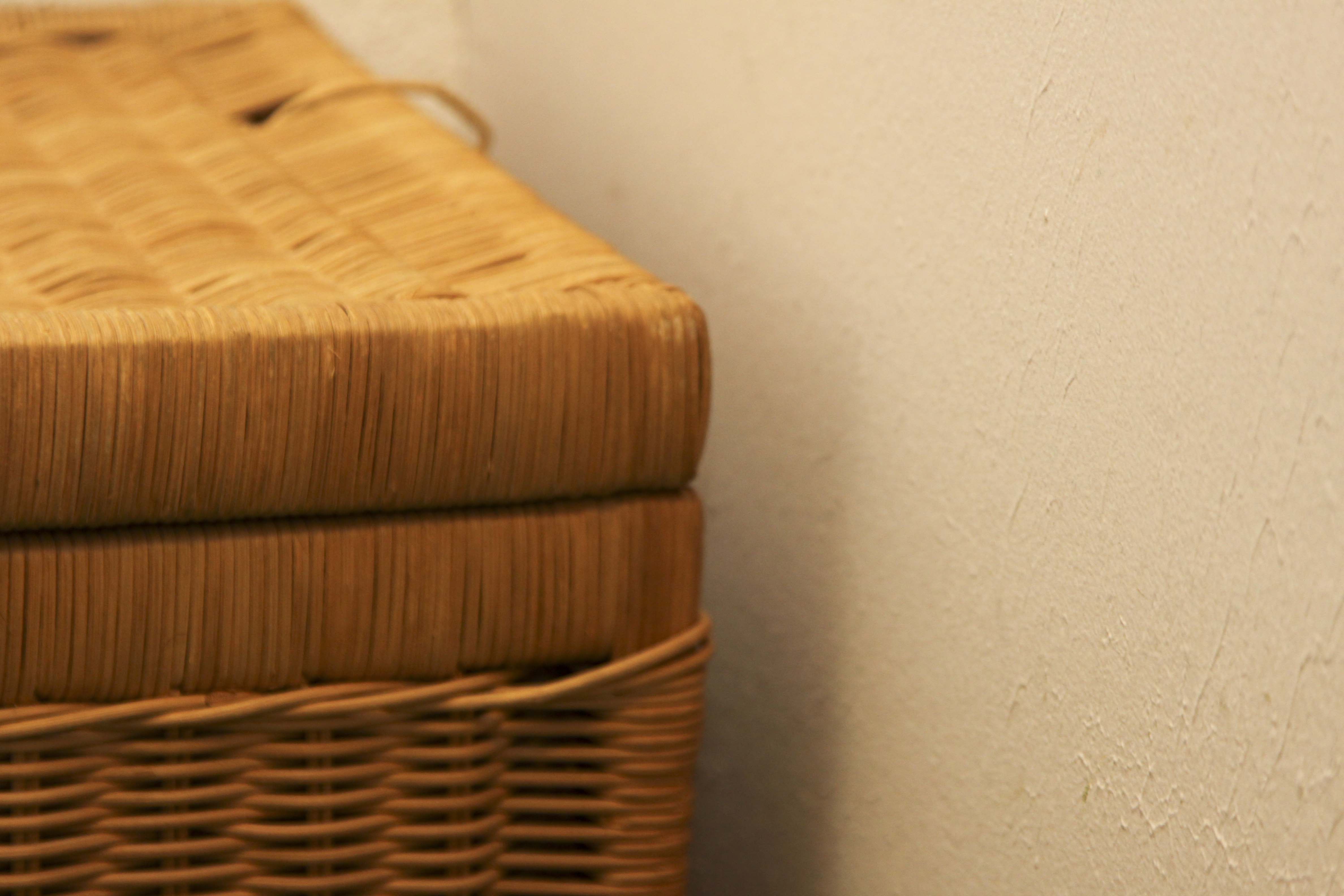 Vintage Wicker Storage Chest