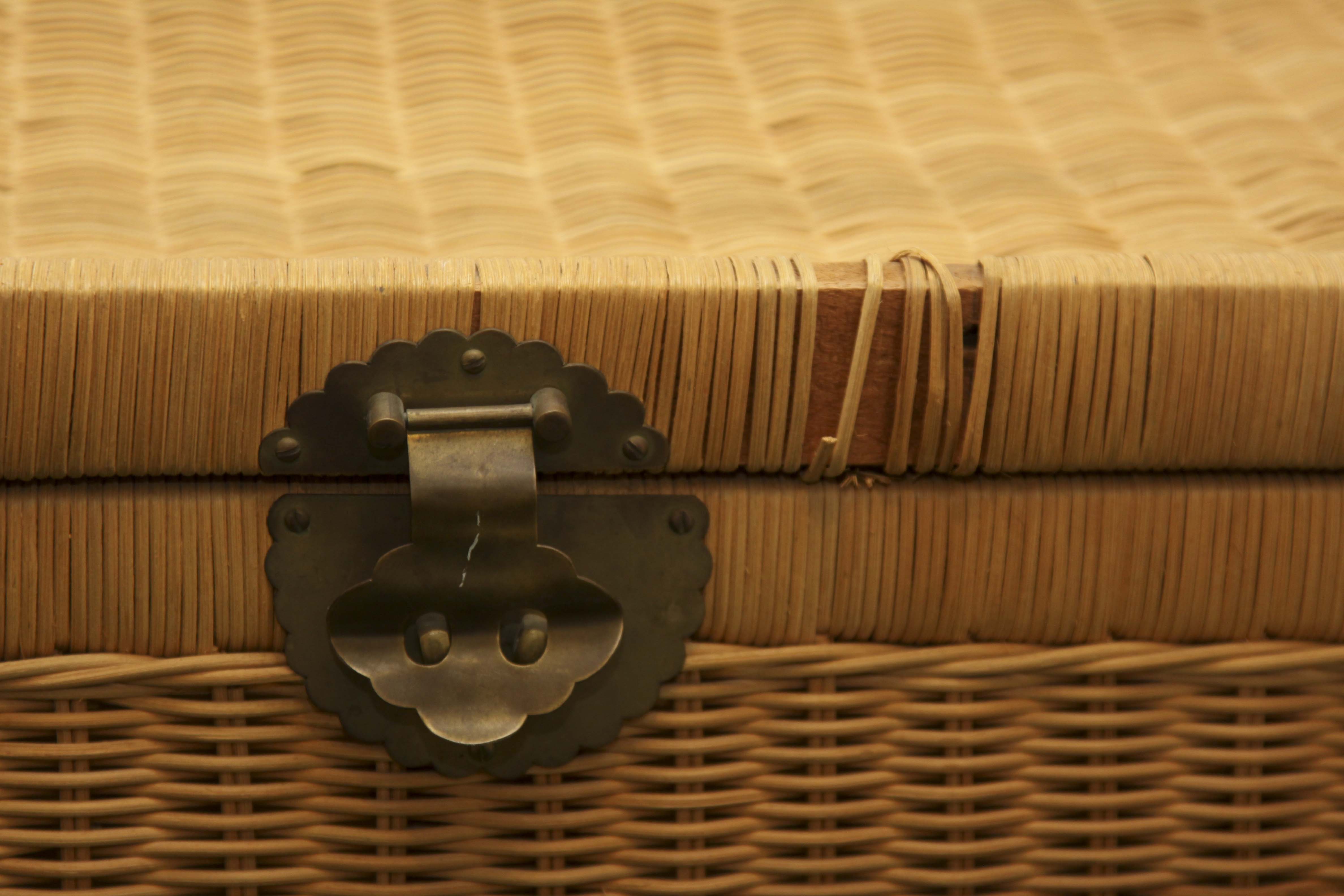 Vintage Wicker Storage Chest