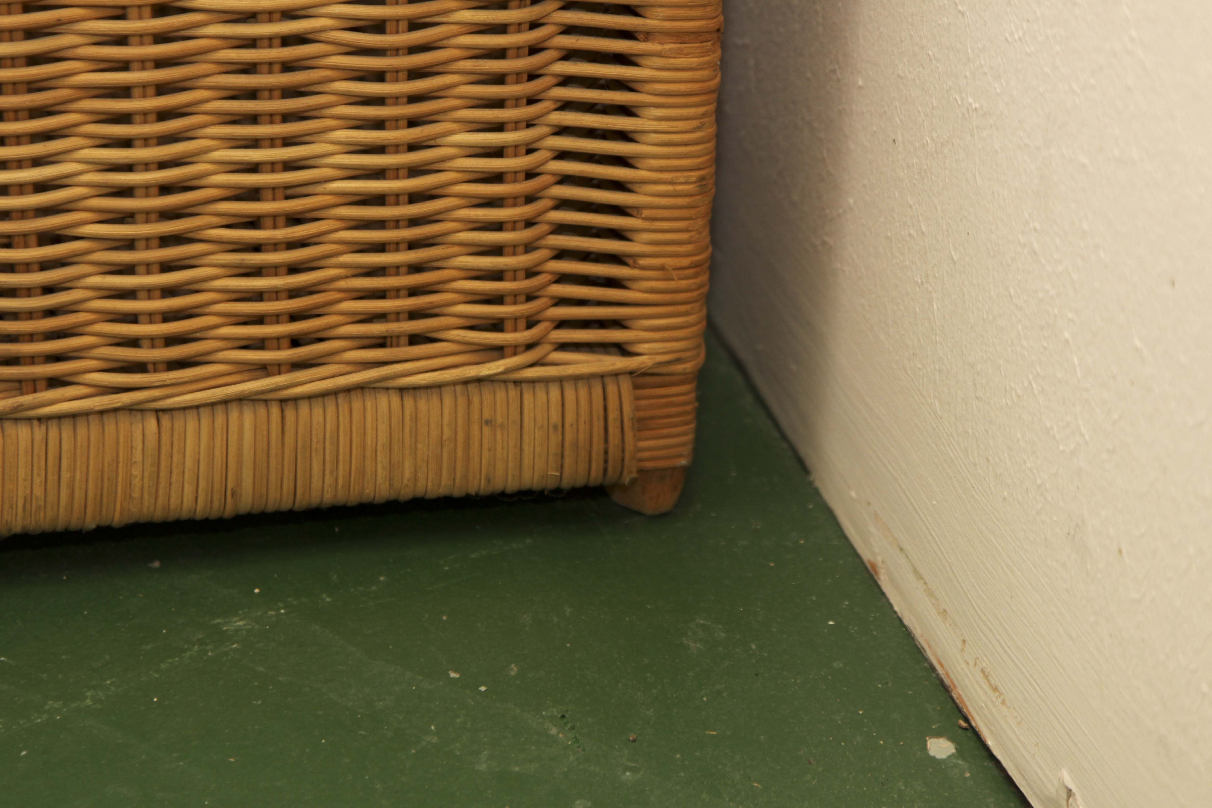 Vintage Wicker Storage Chest