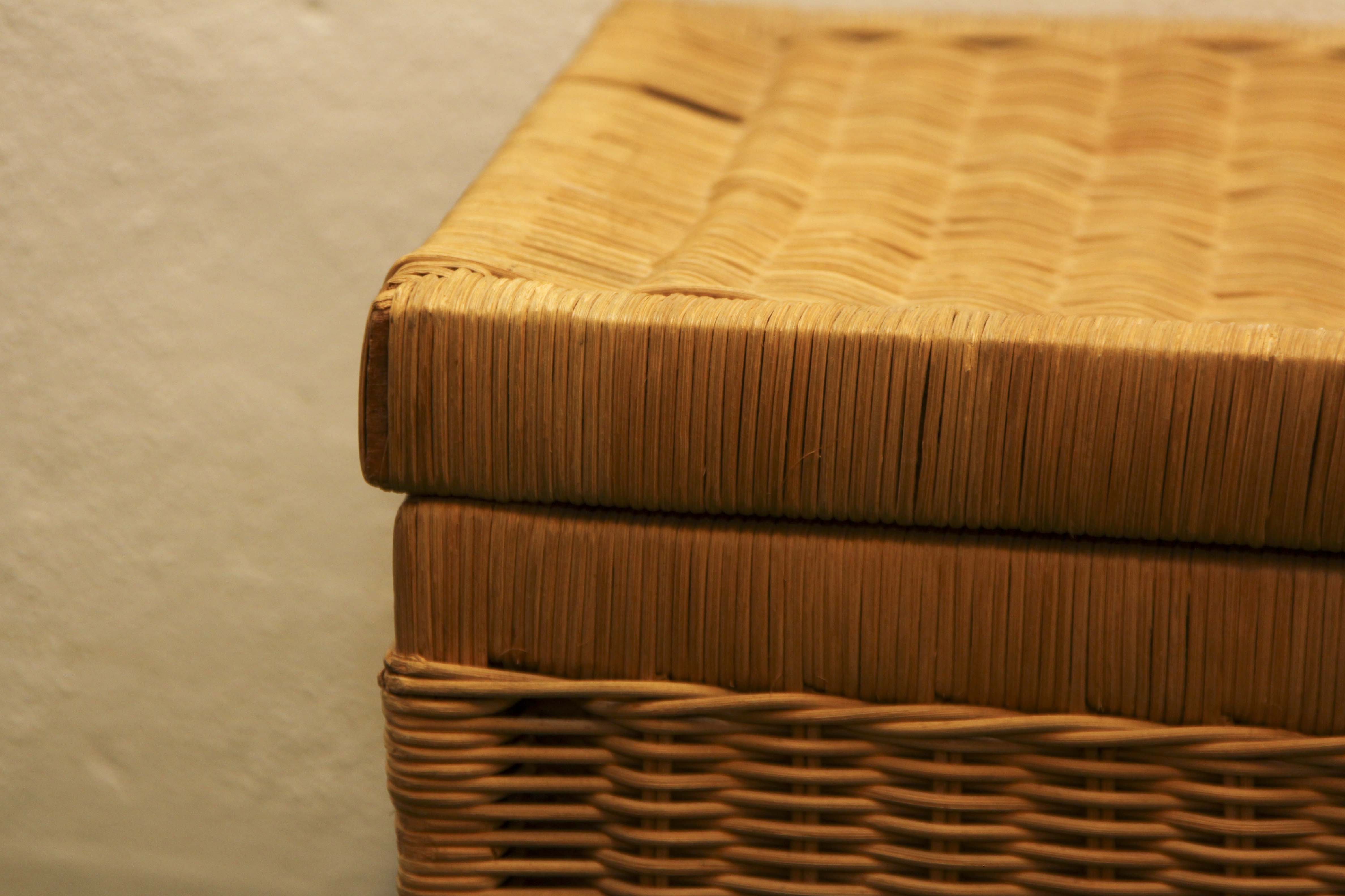 Vintage Wicker Storage Chest