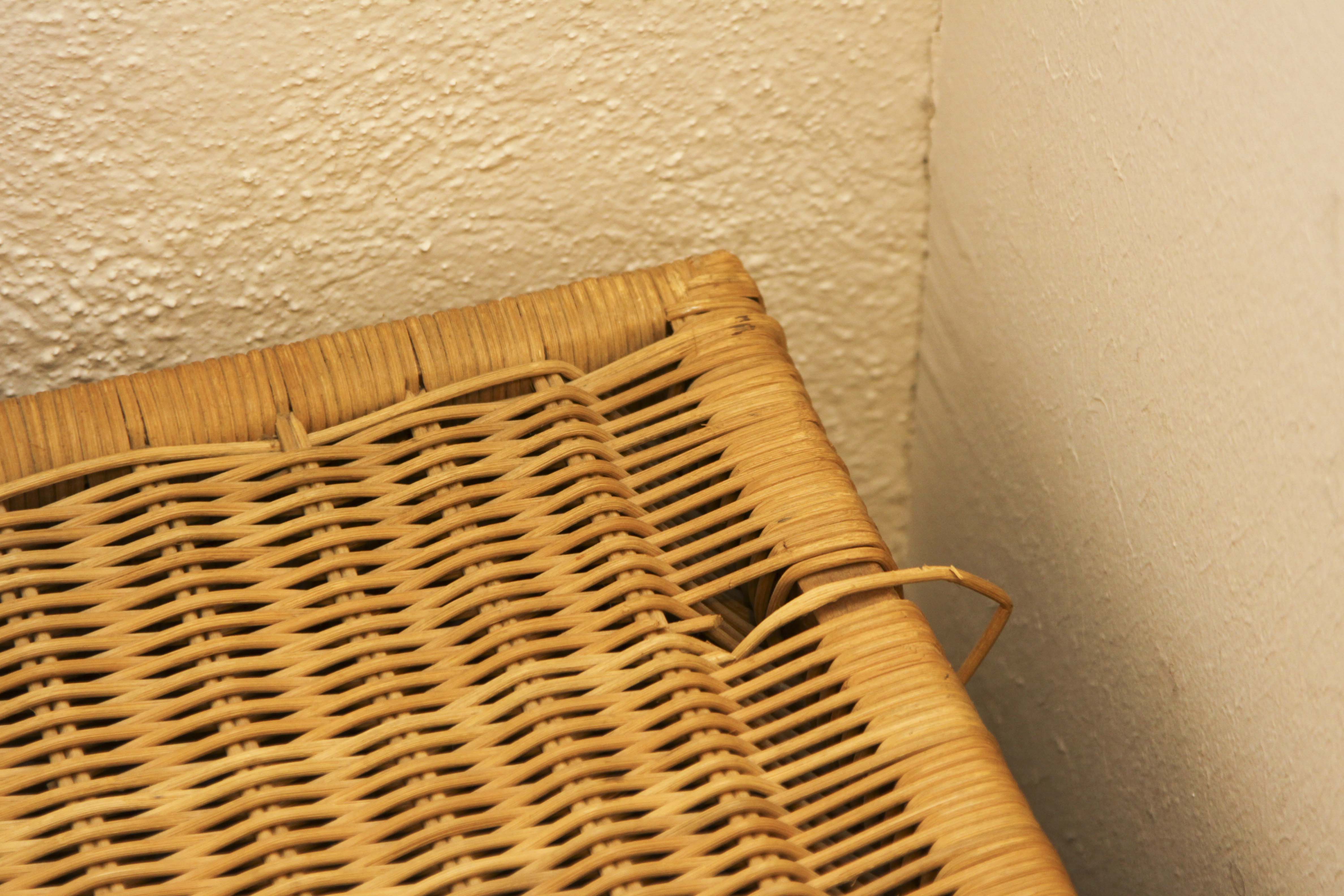 Vintage Wicker Storage Chest