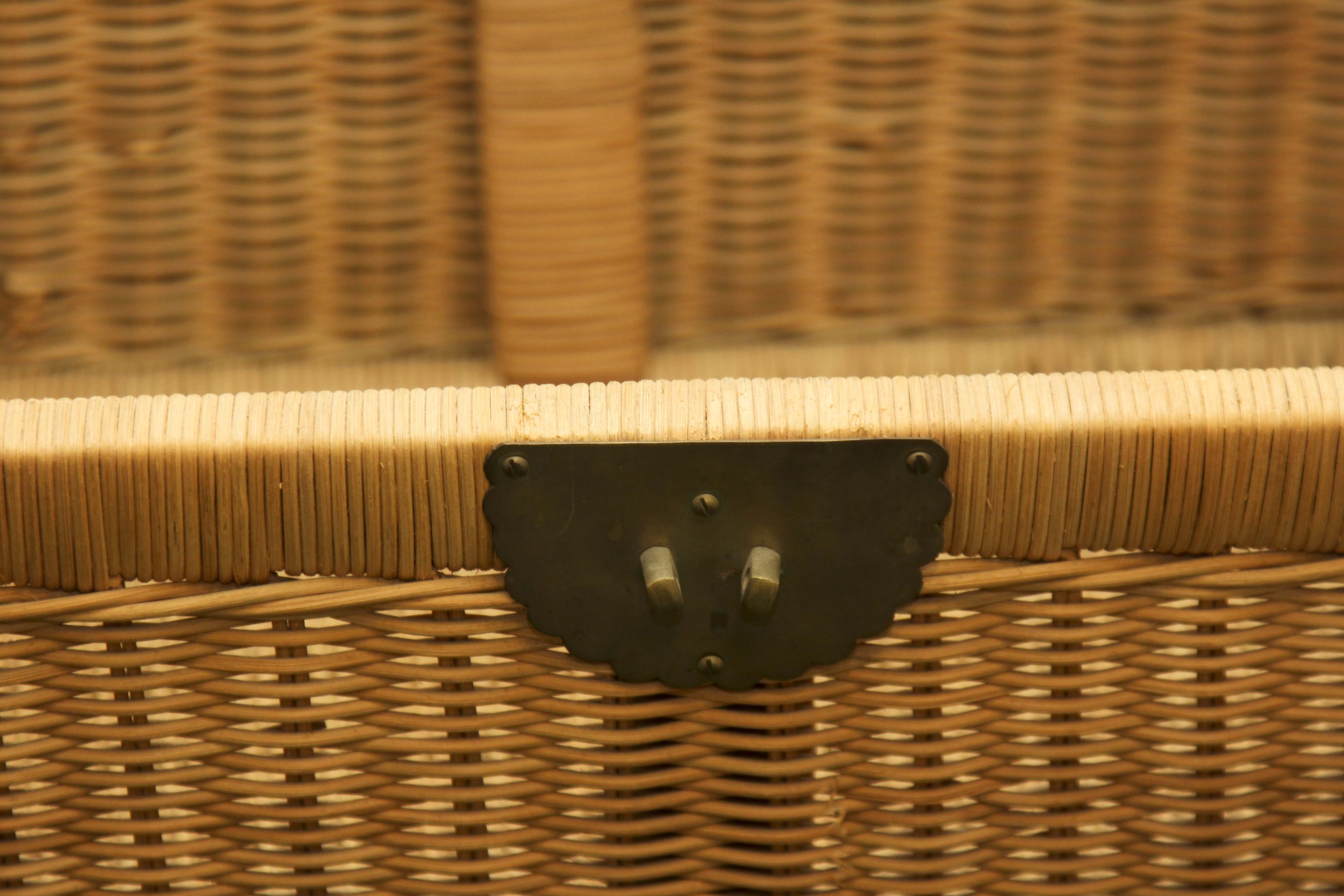 Vintage Wicker Storage Chest
