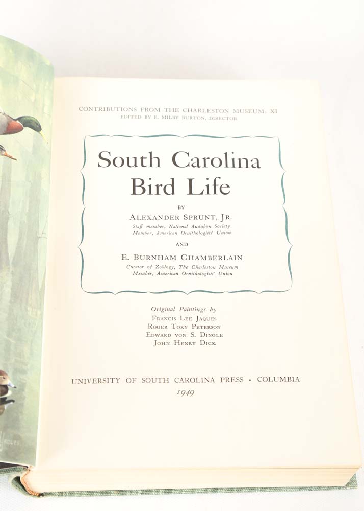 1949 "South Carolina Bird Life" by Sprunt and Chamberlain
