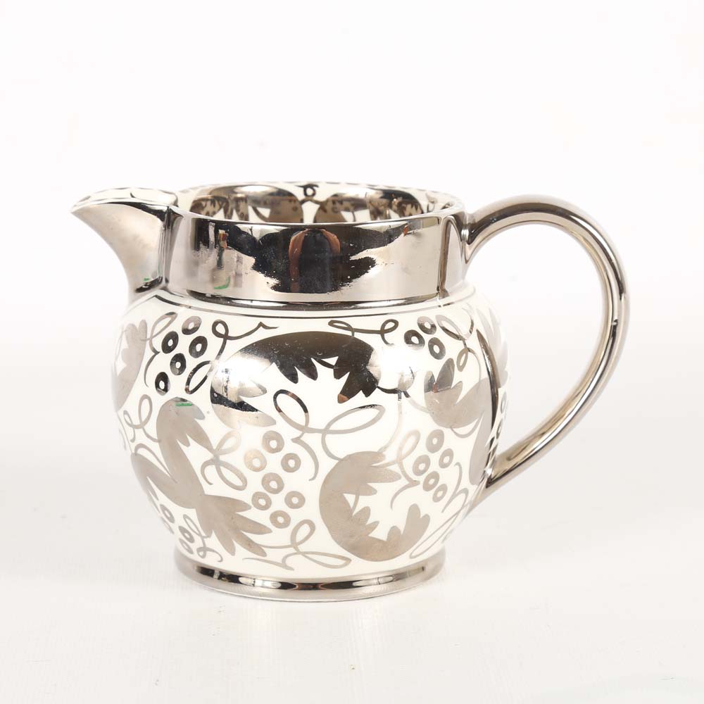 "Silver Lustre" Cream Pitcher by Wedgwood