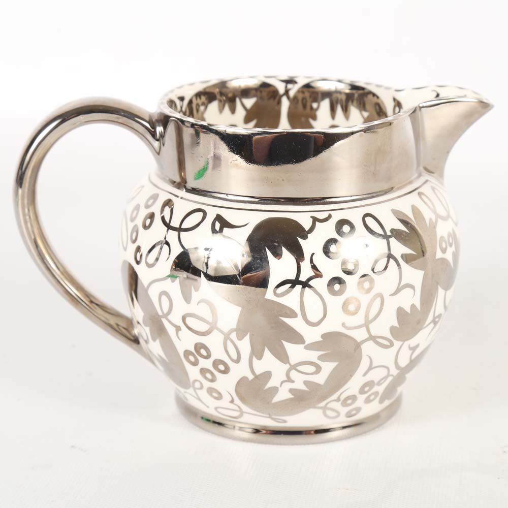 "Silver Lustre" Cream Pitcher by Wedgwood