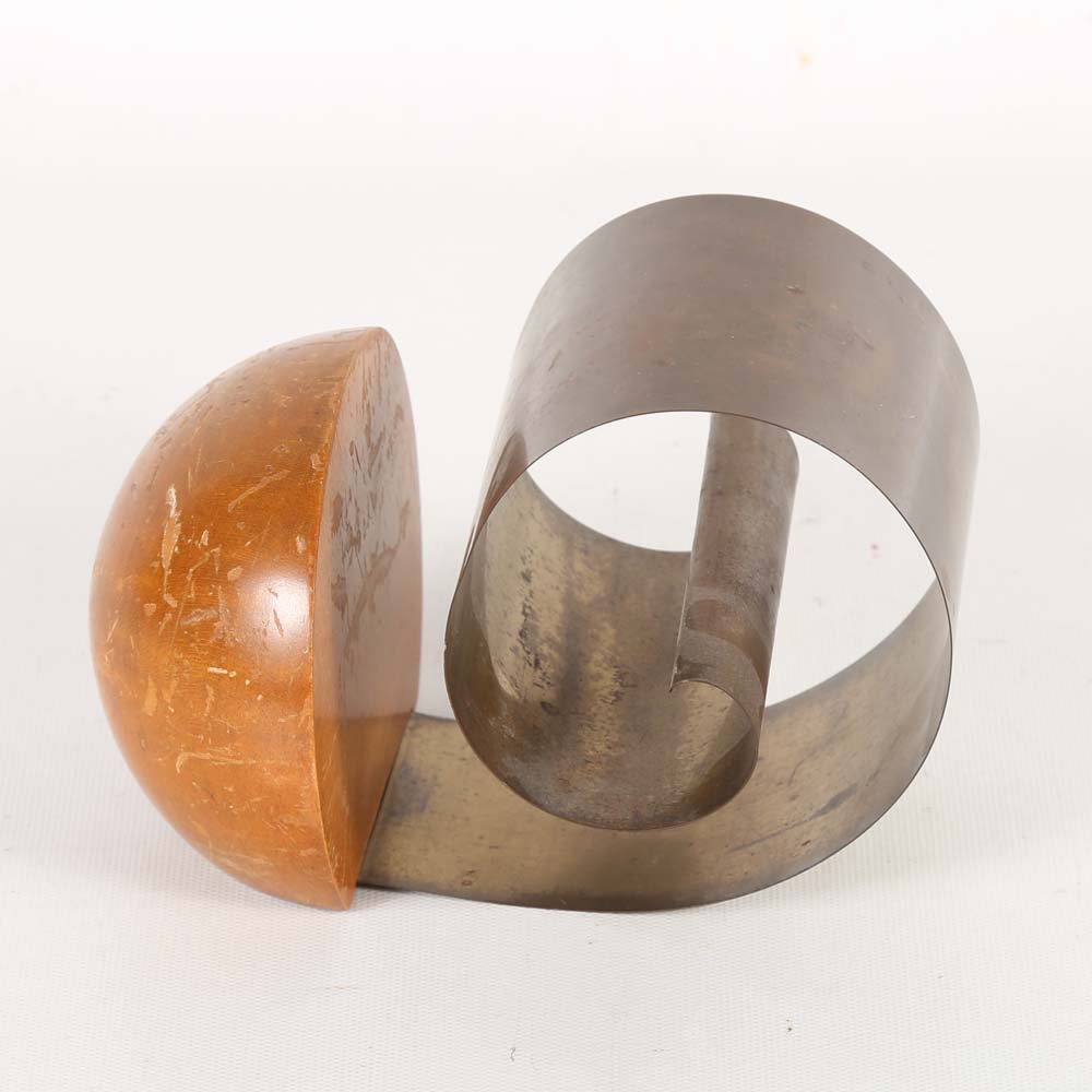 Mid-Century Scroll Bookend by Revere