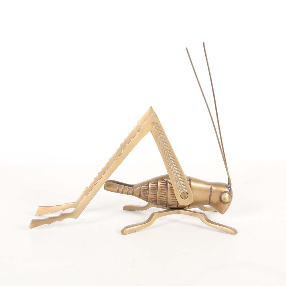 Vintage Brass Grasshoppers