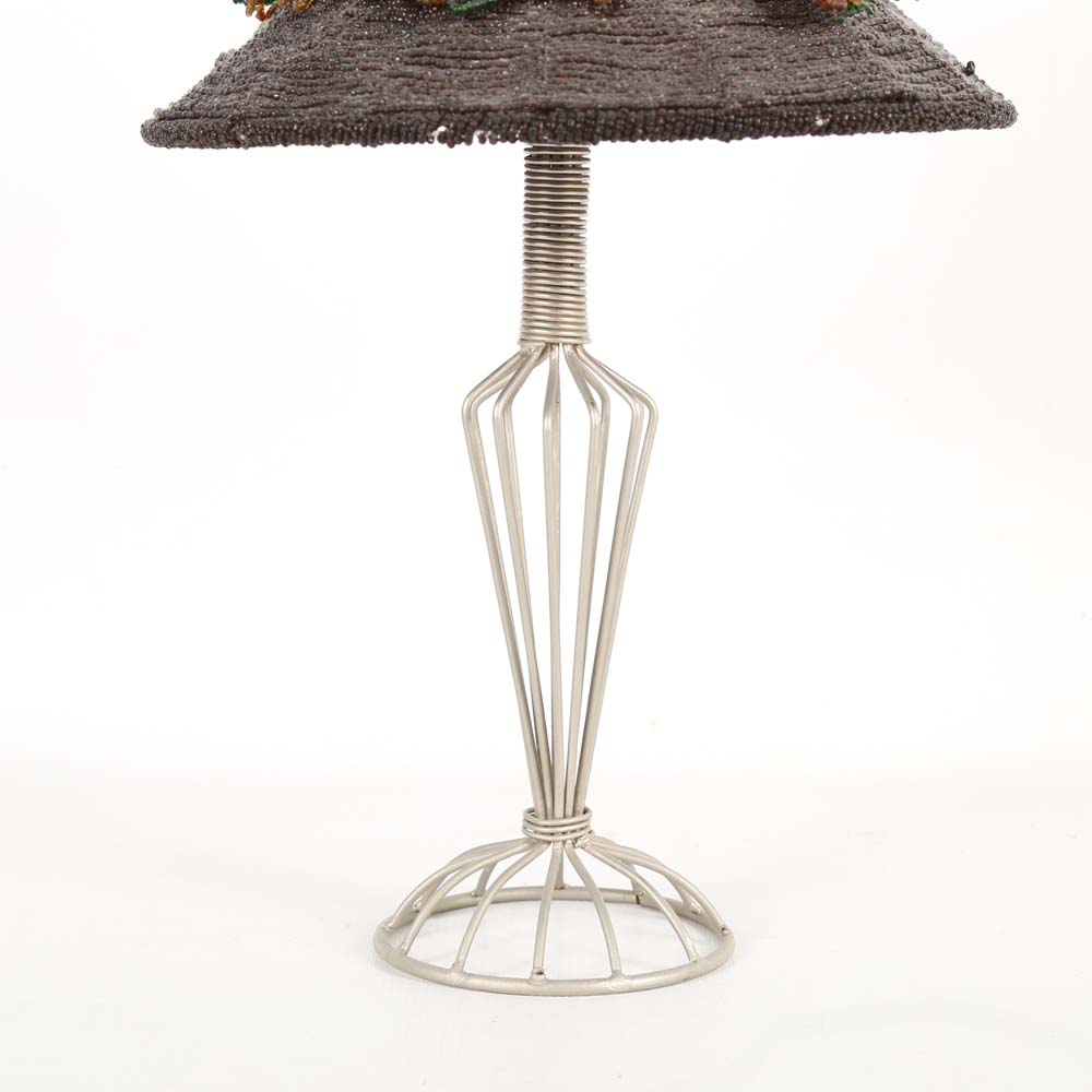 Beaded Bonnet Candle Holder