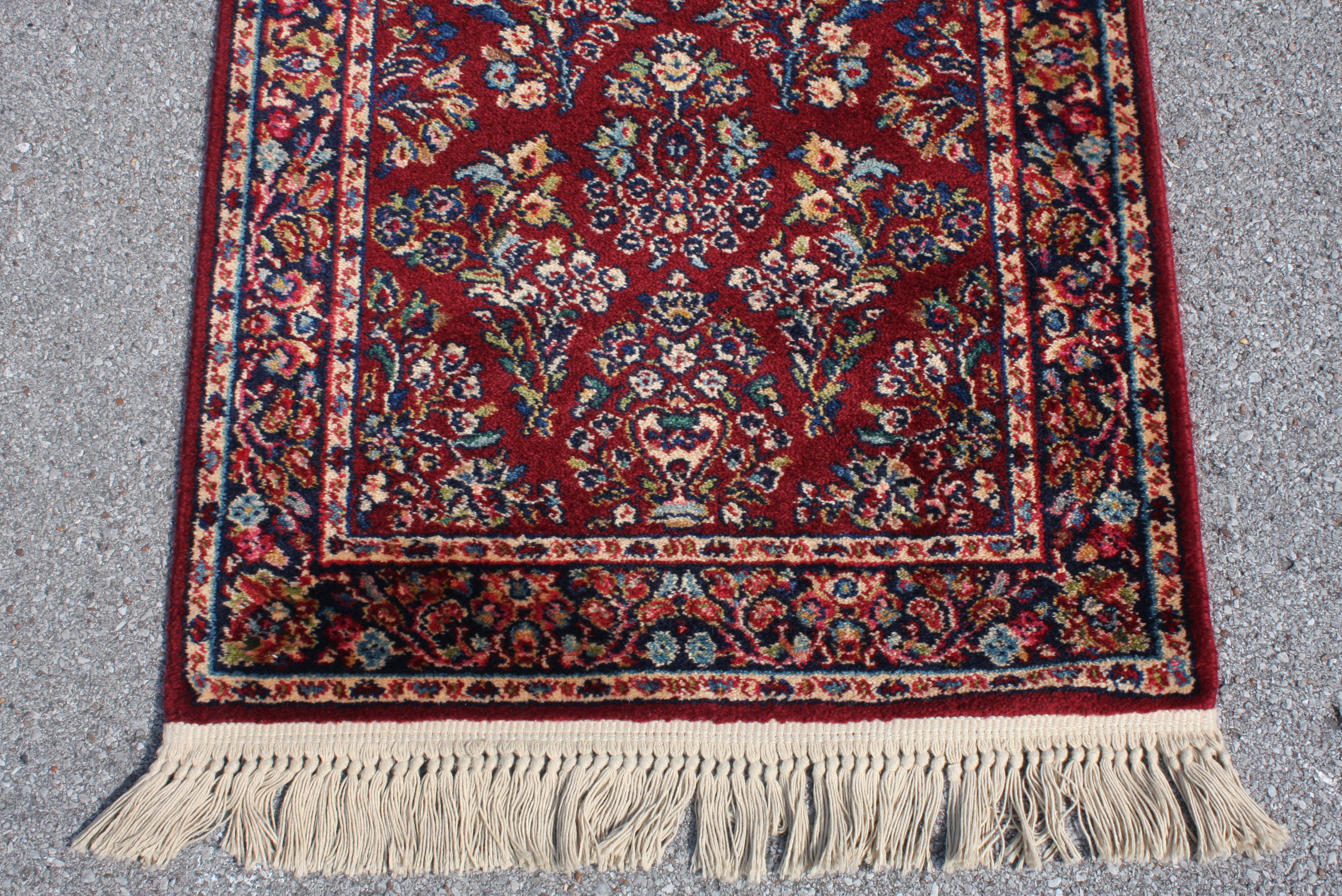 Karastan "Red Sarouk" Wool Carpet Runner