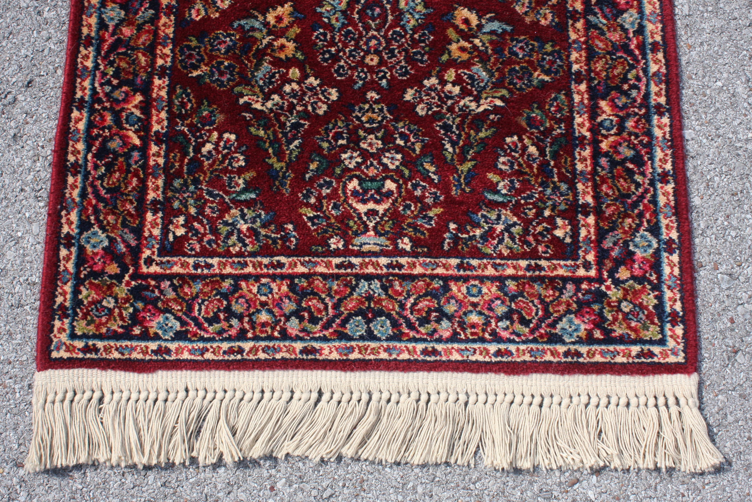 Karastan "Red Sarouk" Wool Carpet Runner
