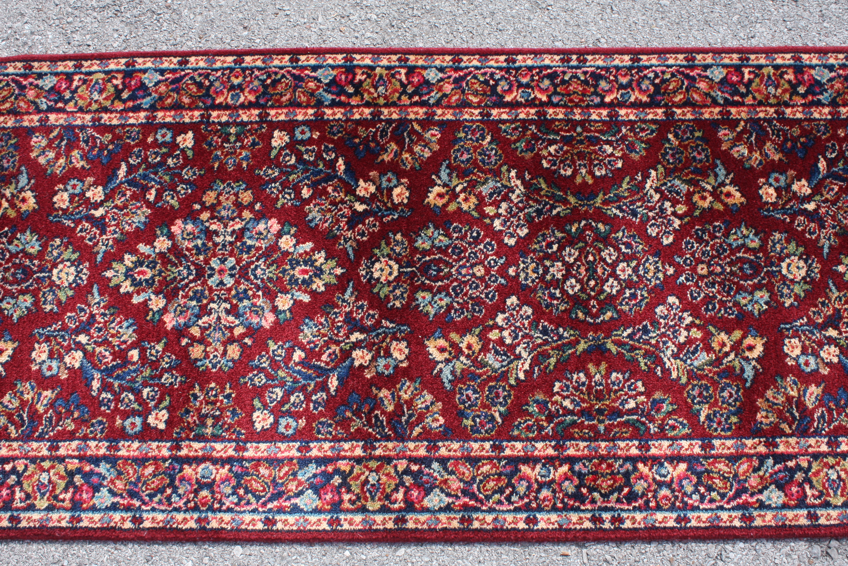 Karastan "Red Sarouk" Wool Carpet Runner