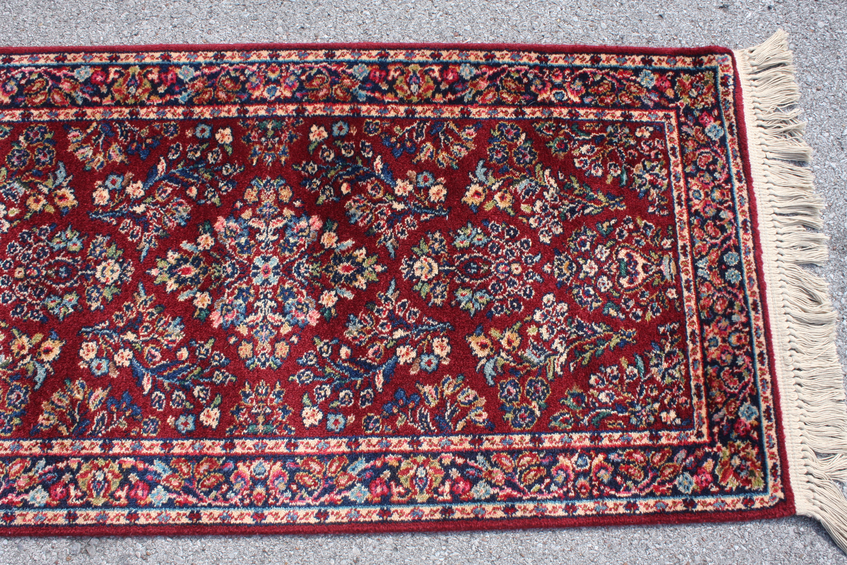 Karastan "Red Sarouk" Wool Carpet Runner