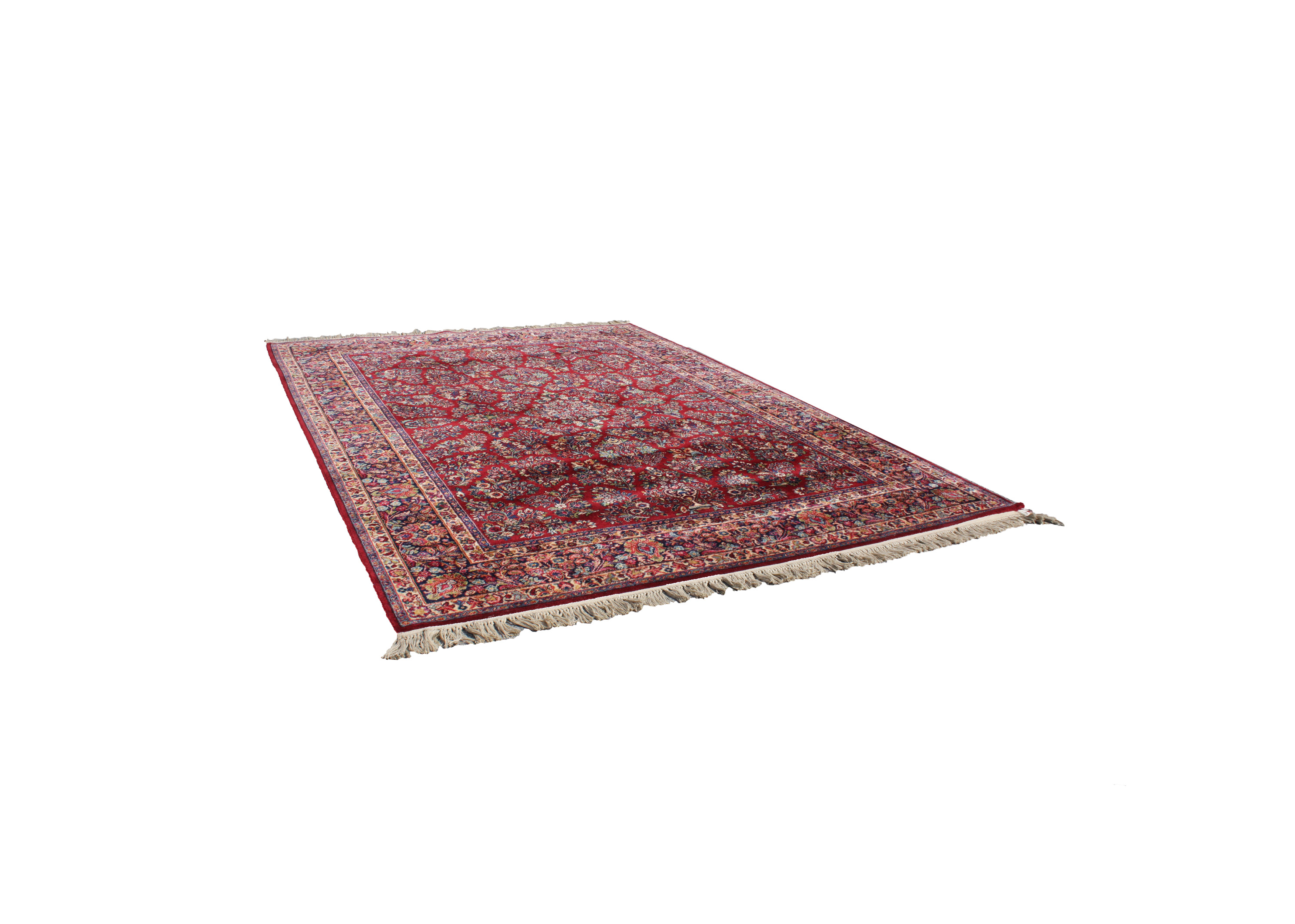 Karastan "Red Sarouk" Wool Area Rug