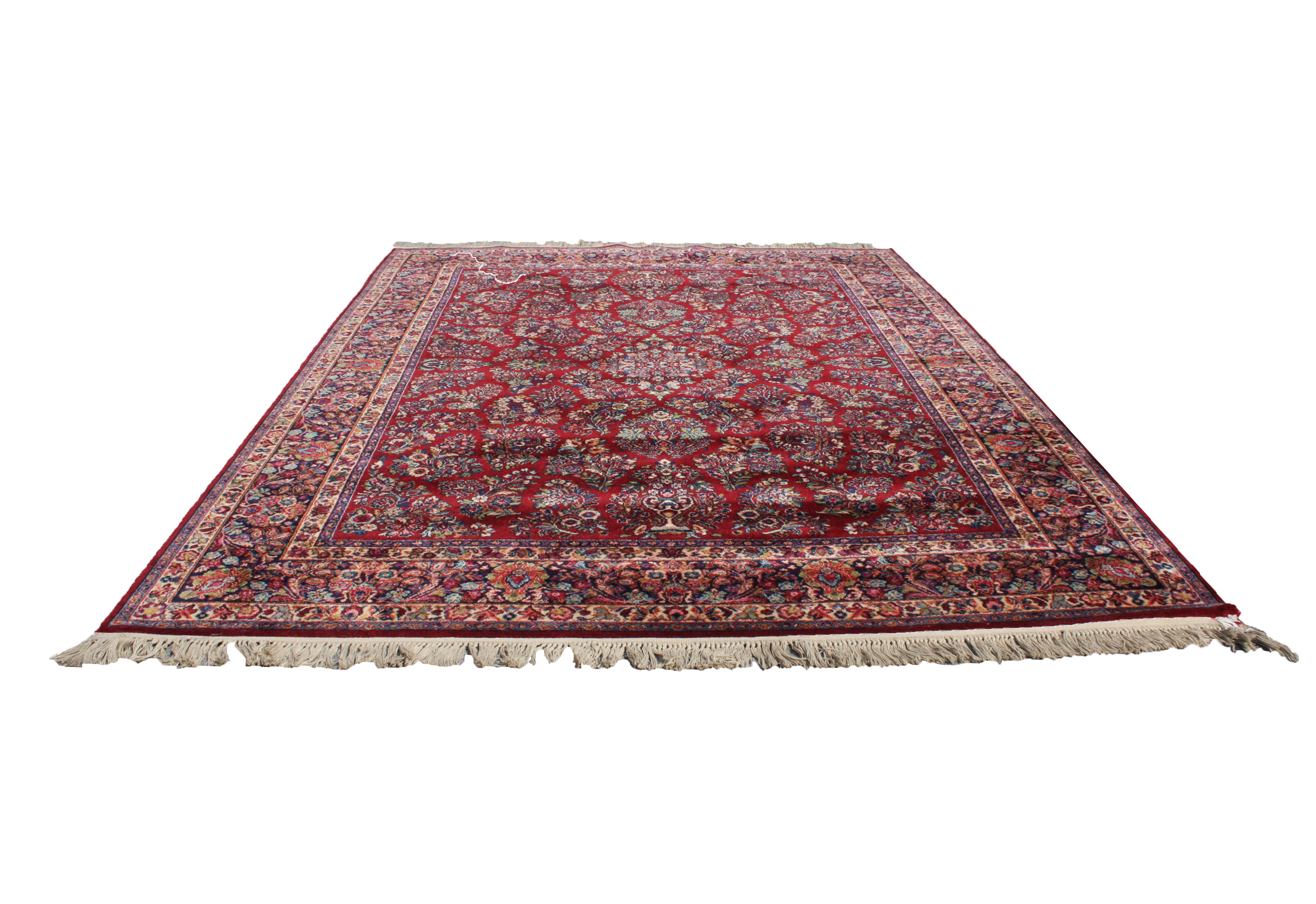 Karastan "Red Sarouk" Wool Area Rug