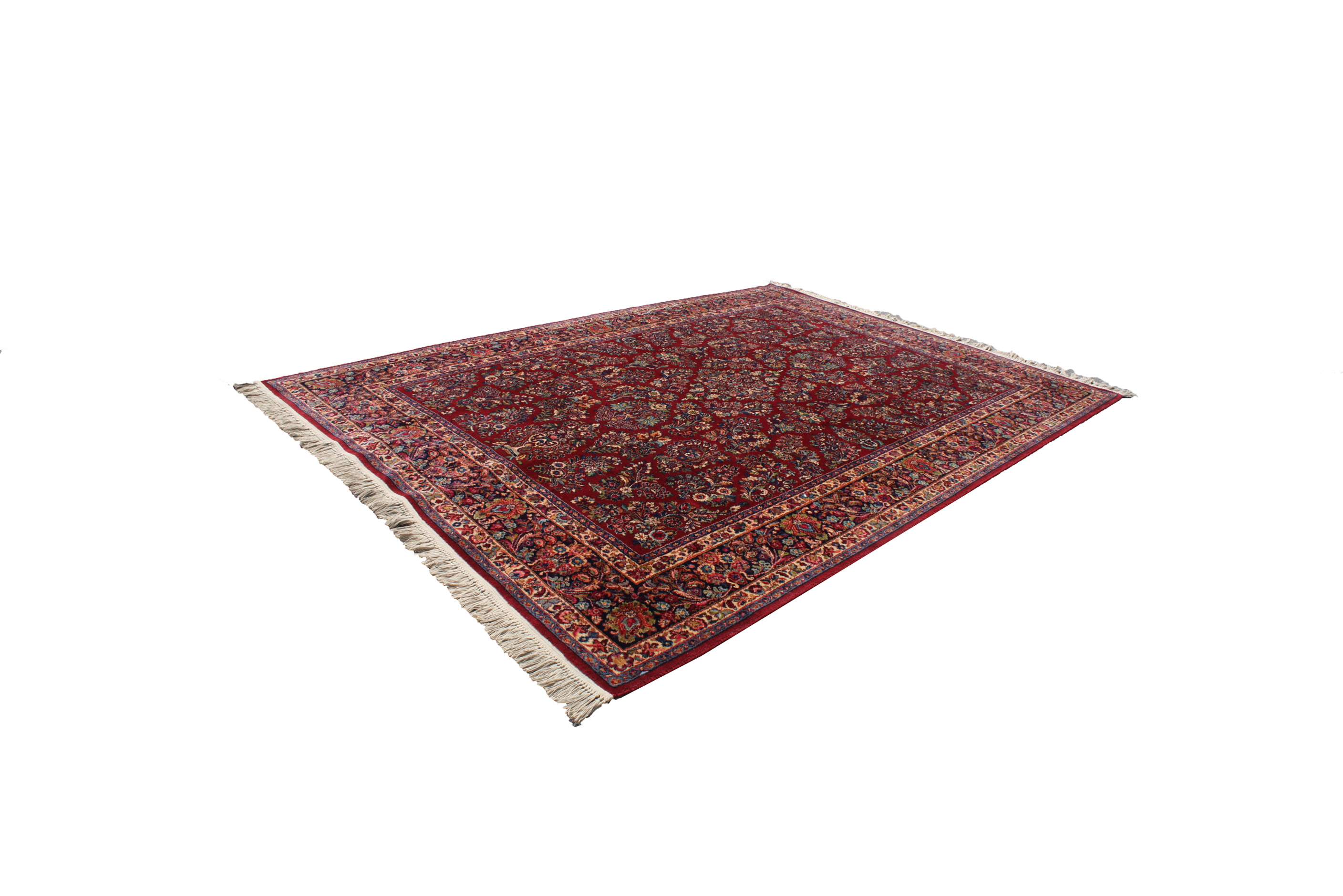 Karastan "Red Sarouk" Wool Area Rug