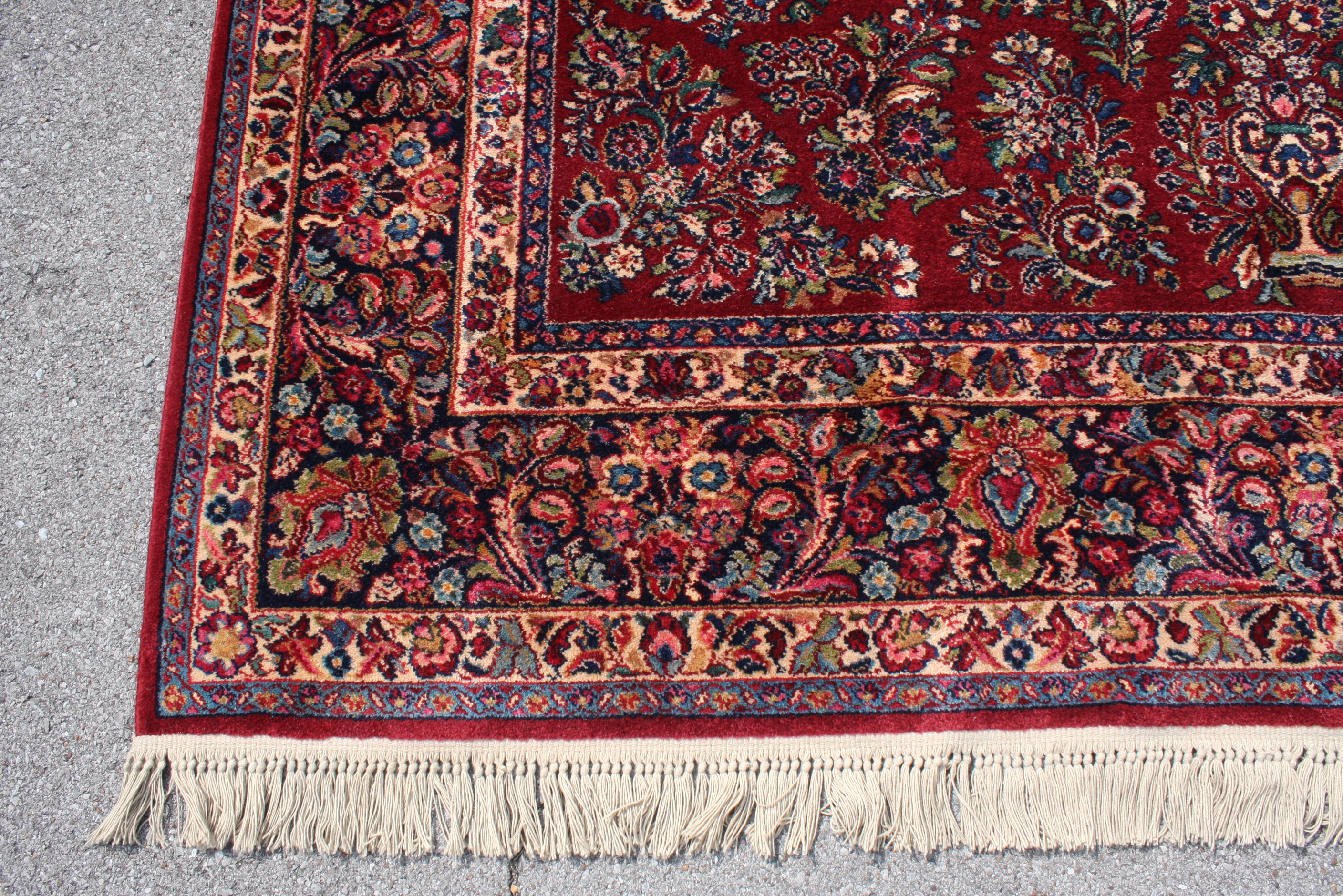 Karastan "Red Sarouk" Wool Area Rug