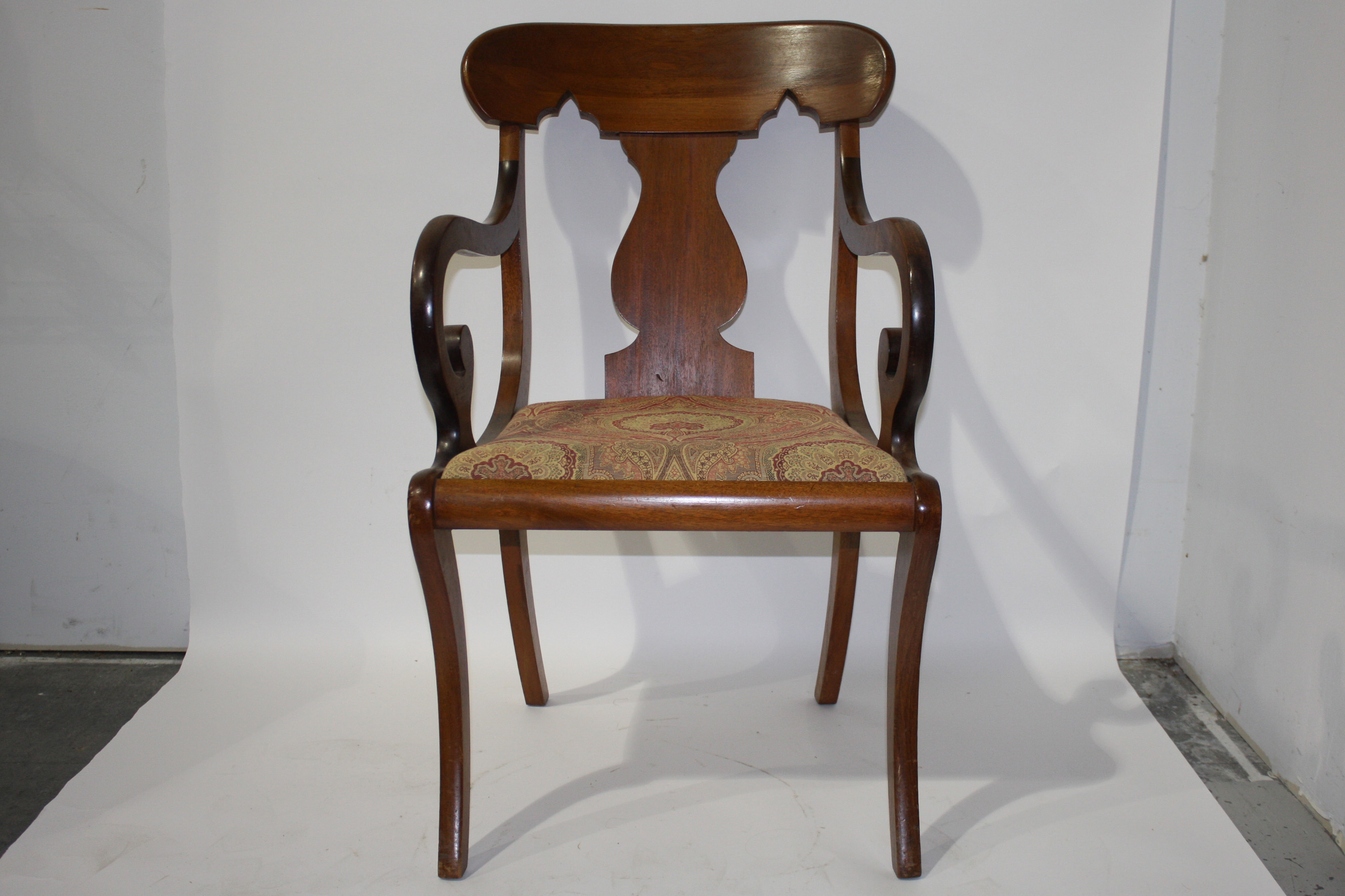 Regency Style Mahogany Armchair
