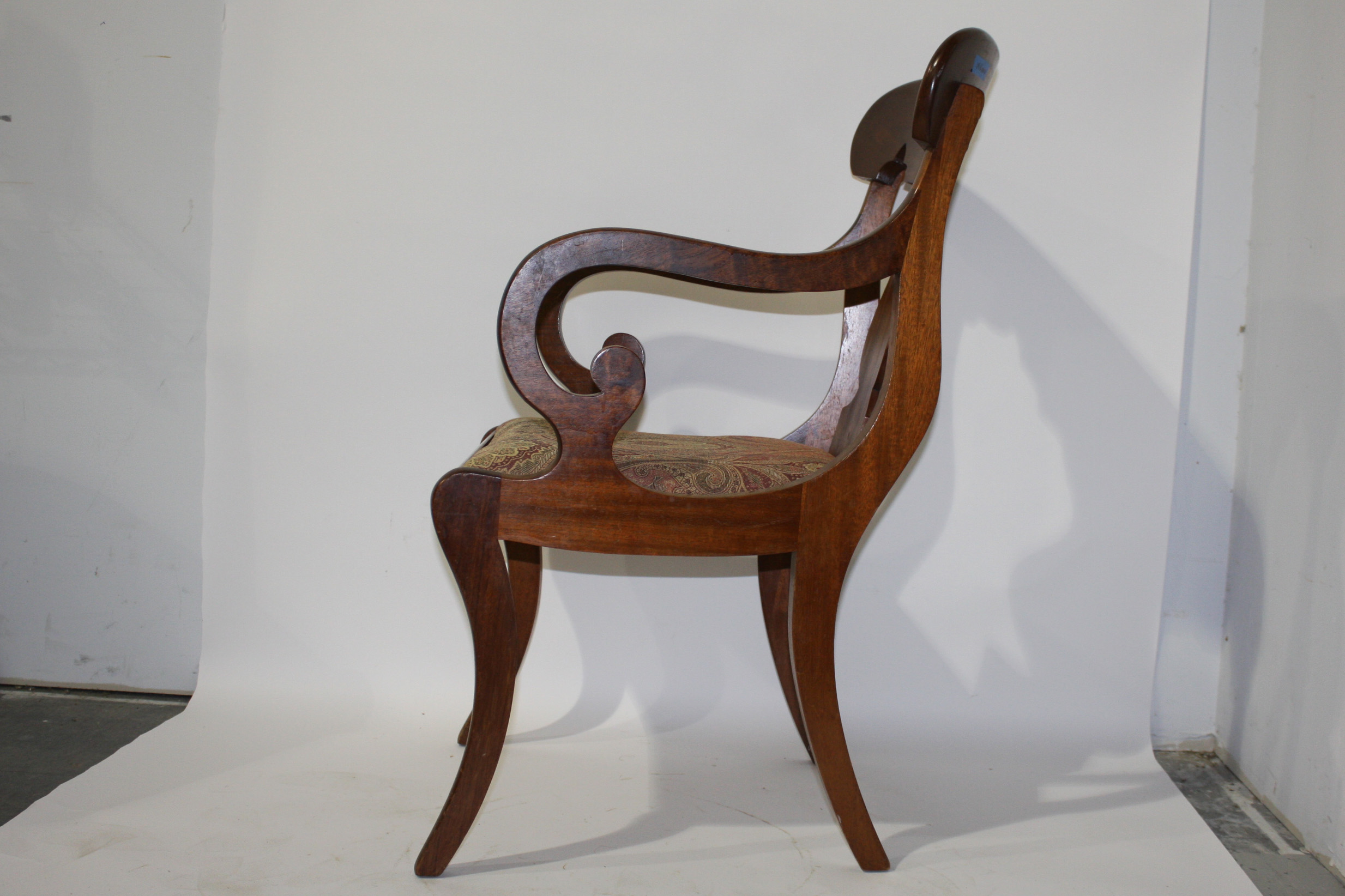Regency Style Mahogany Armchair