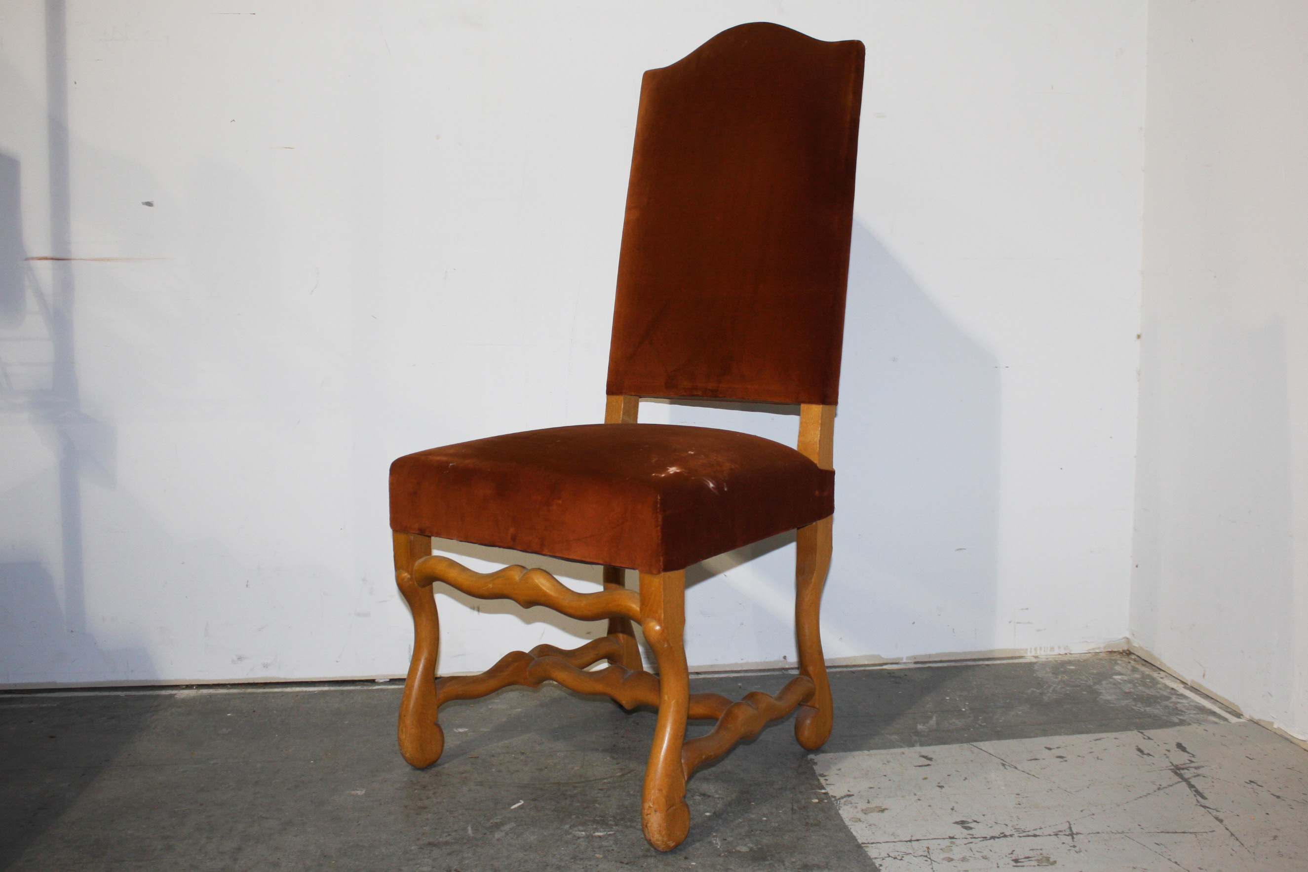 Pair of Brown Velvet Chairs