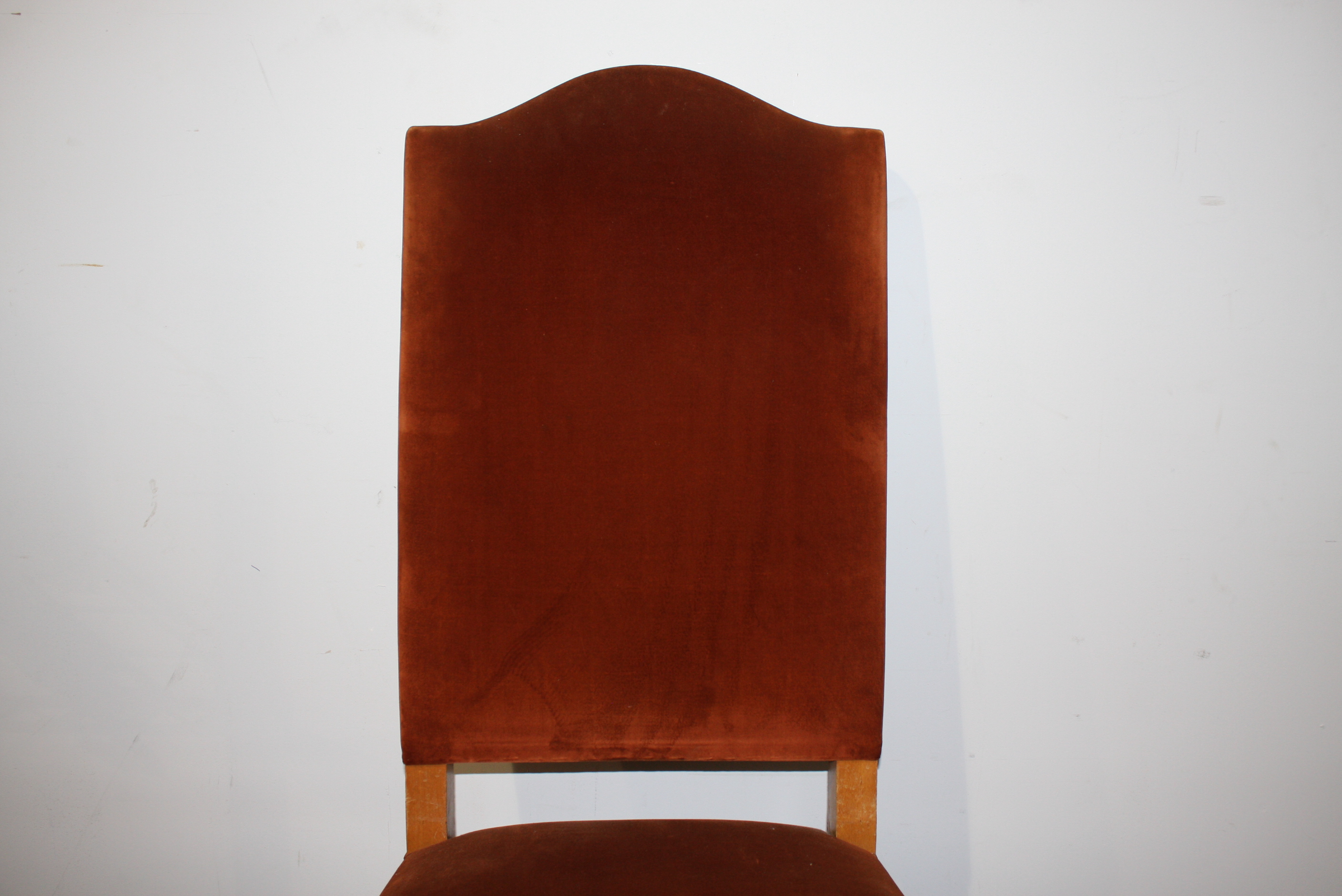 Pair of Brown Velvet Chairs